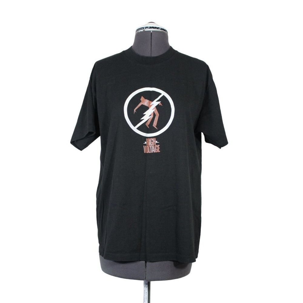 Hef-T by Tee Jays‎ 80s 90s graphic print vintage single stitch US made t-shirt L